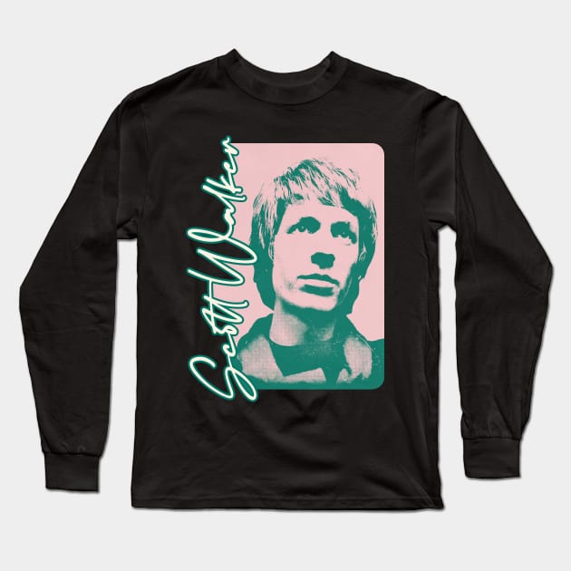 Scott Walker ………… Retro Aesthetic Fan Design Long Sleeve T-Shirt by unknown_pleasures